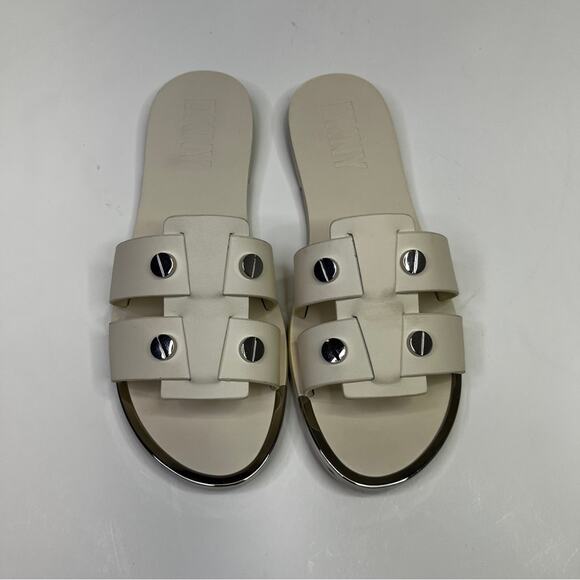 DKNY Glynn Studded Slide sandals egg nog - 6.5 - Picture 3 of 10
